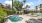 a pool in a courtyard
